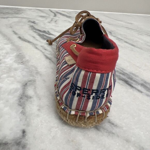 Sperry Topsides red‎ White Blue Size Womens 8.5m Casual shoes - Picture 15 of 16